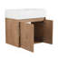Armoire de salle de bain 24 po avec lavabo, portes à fermeture douce, fixation flottante, pour petite salle de bain-2080922540