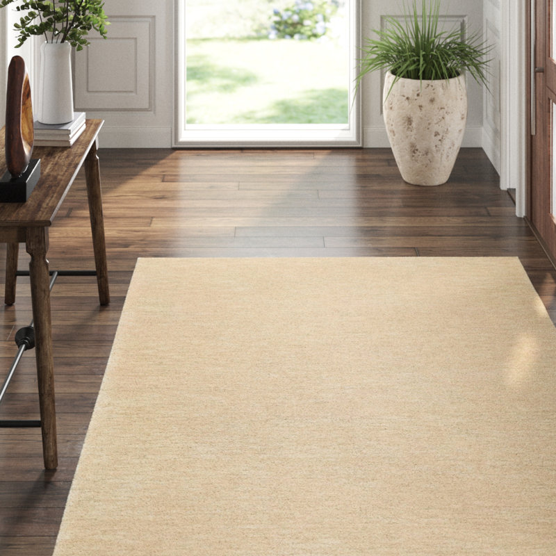 Tempo Geometric Area Rug in Beige/Neutral, Rectangle 3' x 5'