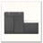 31.5" Shoe Organizer Cabinet with Bench, Wavy Doors & Hooks-1176052671
