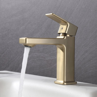 7.17" Modern Single Handle Bathroom Faucet with Detachable Aerator