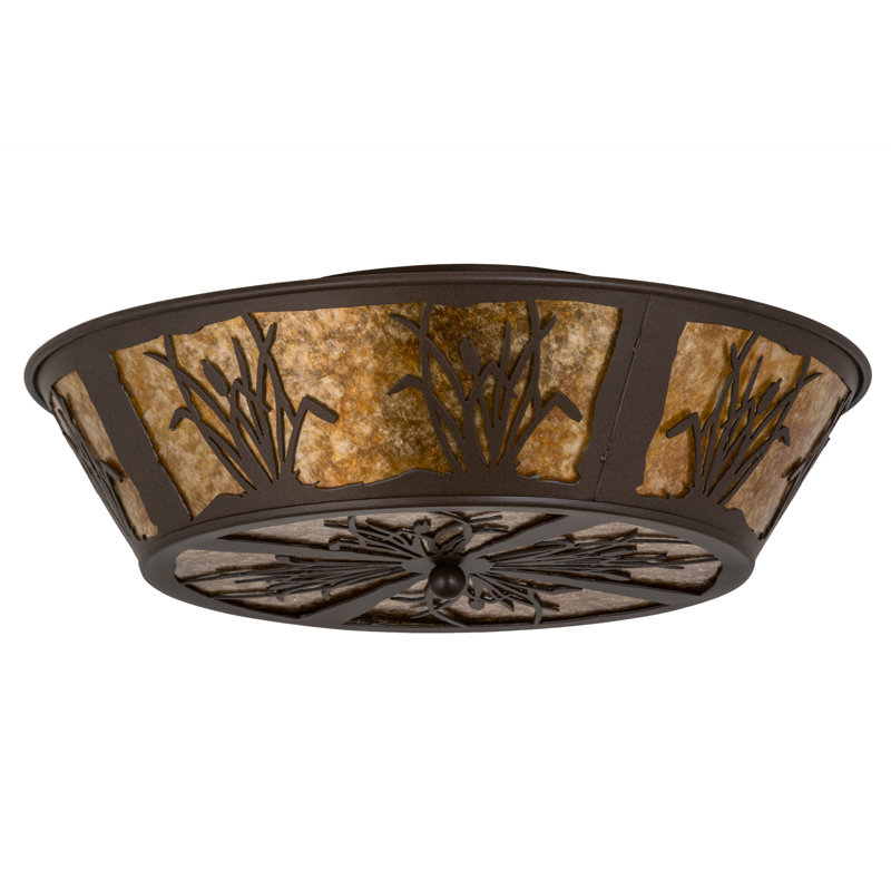 Rustic Lodge 4 - Light Flush Mount