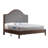 Solid Wood Bed Frame with Upholstered Headboard, Modern Design, No Box Spring Needed-1108145655-1108145654