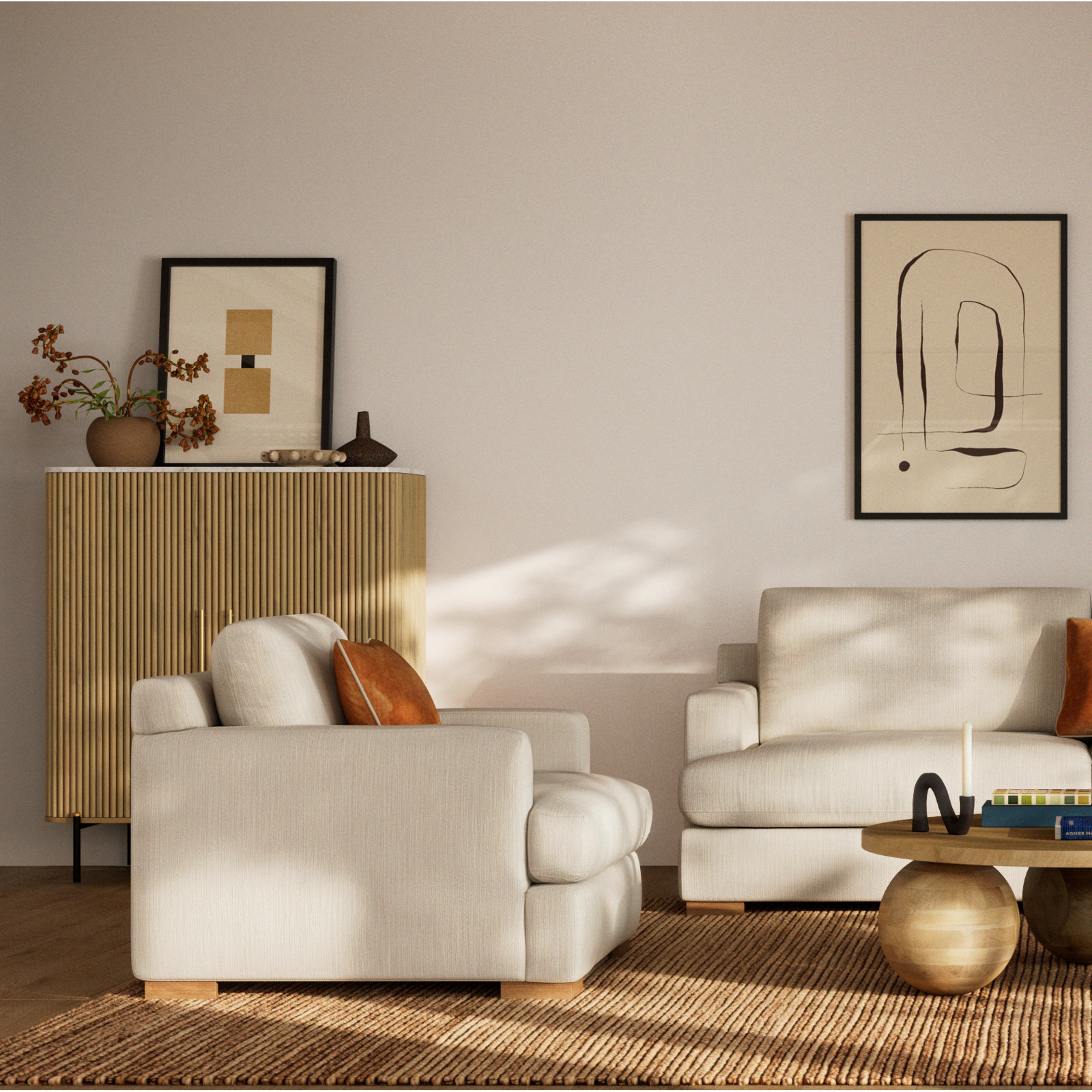 Column 2 by Eleni Psyllaki For Paradissi Digital Art, 25" H x 20" W  x 1.25" D, Black Framed