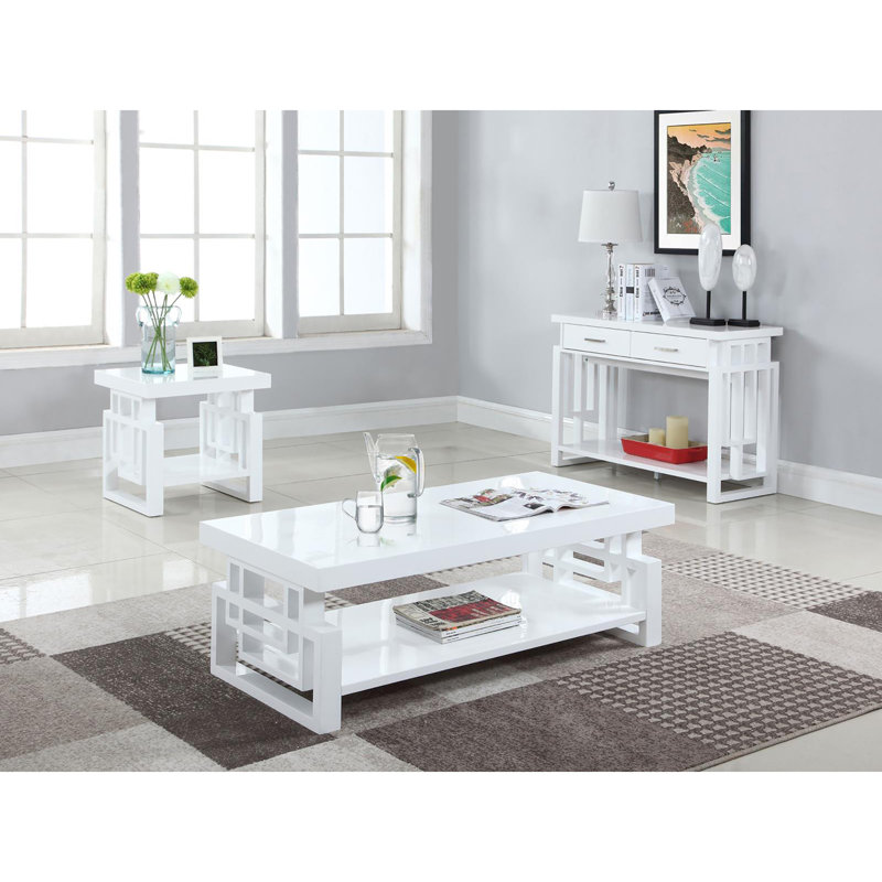 High Glossy Rectangular Coffee Table