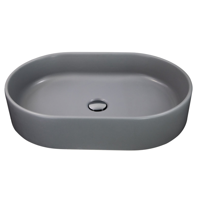 Regatta 23.75'' L Bathroom Sink, Matte Concrete