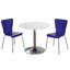 Theotis Pedestal Dining Set-23685631-49527034