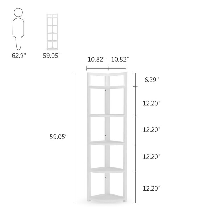 Adinda 5 Shelves Triangle Corner Shelf  Shelf decor living room, Room  decor, Shelves