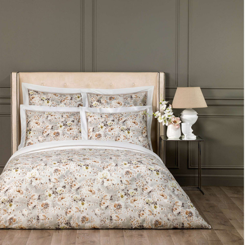 Emmie 100% Cotton Floral Flat Sheet, Twin Flat Sheet
