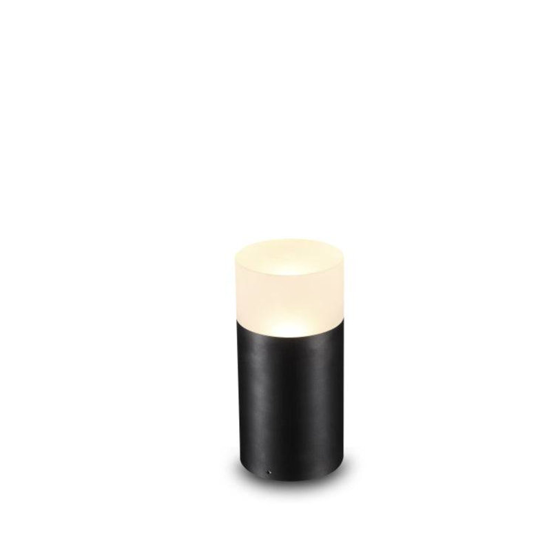 UltraBeam 9 Watt Black Outdoor LED Bollard Pathway Light - IP65 Weatherproof - 800 Lumens, 21cm H x 10.2cm W x 10.2cm D