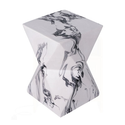 18.5"H Modern Geometric MGO Side Table