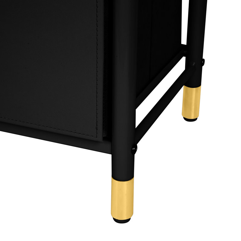 Naaz 18.11'' W 4 - Drawer Dresser, Black
