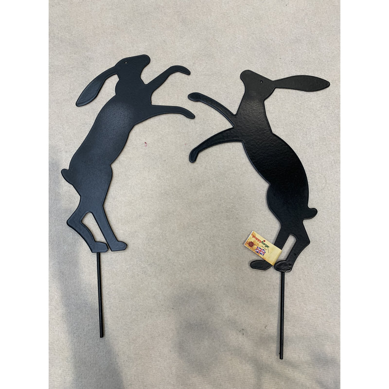Hansboro Metal Animals Garden Stake, Black
