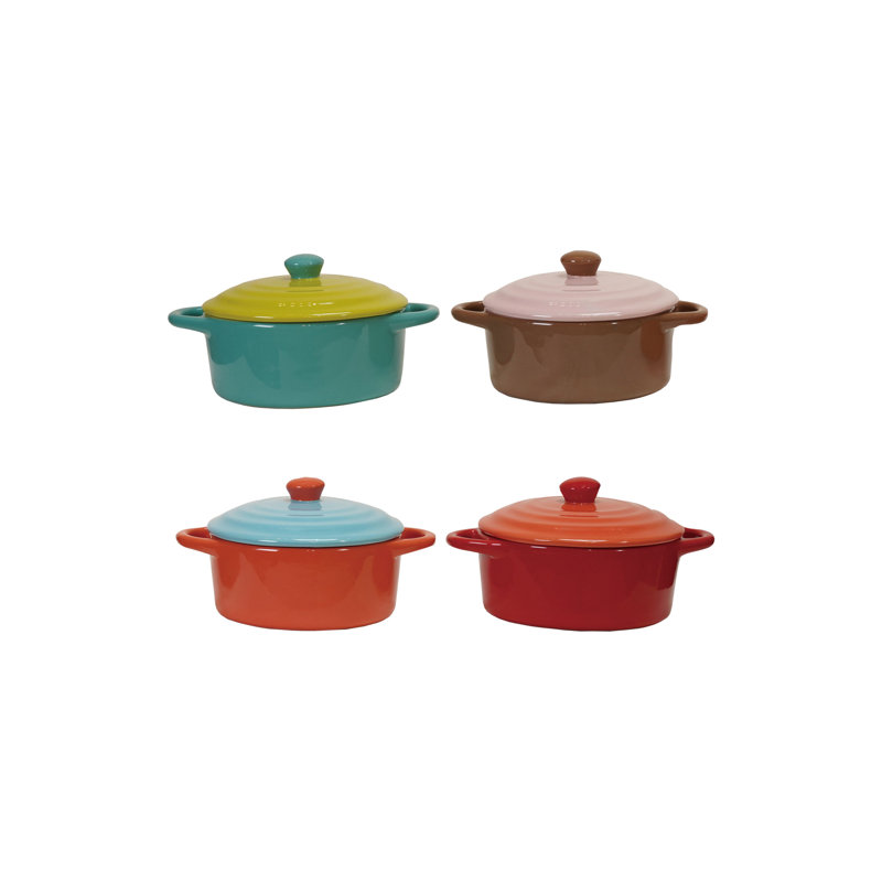 Mini-cocotte en grès, Multi-couleur