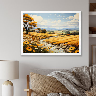 " Countryside Yellow Fields Patchwork II "