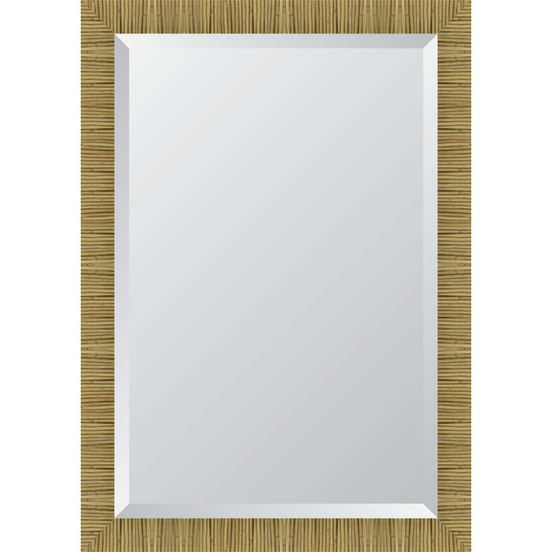 Ahlrich Rectangle Wall Mirror, 41" x 29", Walnut Brown