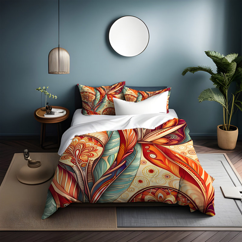 Polyester Duvet Cover, Twin Duvet Cover + 1 Queen Sham