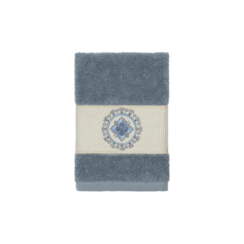 Isabelle Turkish Cotton Midweight Washcloth, Teal