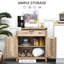 Buffet Farmhouse avec tablette réglable et tiroir, parfait pour le rangement et la présentation de la cuisine rustique