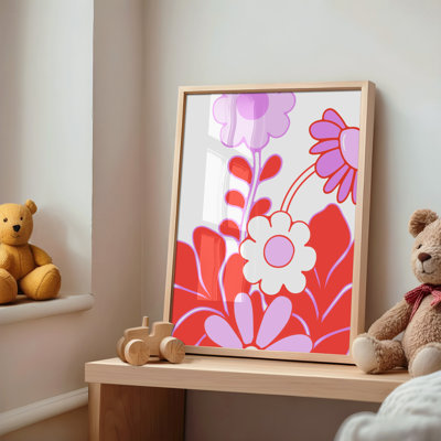 Retro Bloom Art Poster