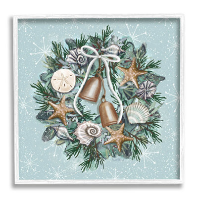 Couronne de coquillage nautique par Elizabeth Tyndall - Peinture sur toile