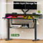 Bureau électrique debout, réglable en hauteur, avec espace de rangement, bureau de jeu debout avec bande lumineuse à DEL, adapté pour le bureau à domicile et les jeux, poste de travail assis / debout.-472598526-472598522