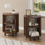 Table de chevet ronde moderne avec tablette ouverte 19,7 po Yeva (ensemble de 2)-353143593-354045575-363675041