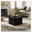 Mid-Century Modern Square Coffee Table with Ample Platform Surface