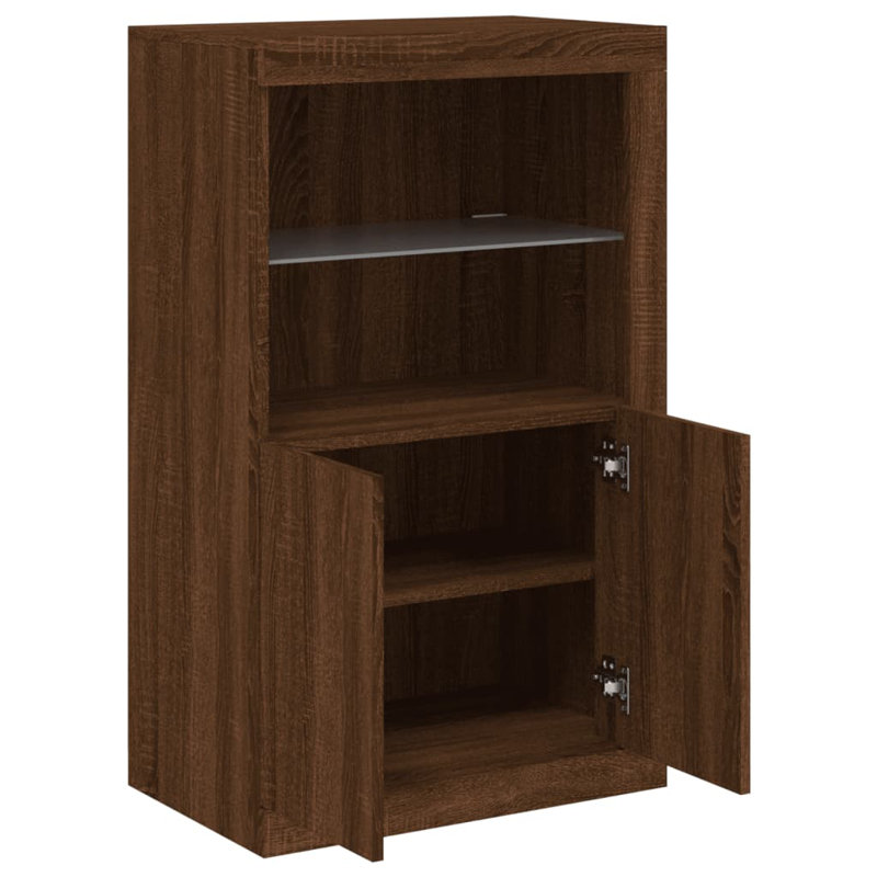 Baraa Rectangle Accent Cabinet, Brown Oak