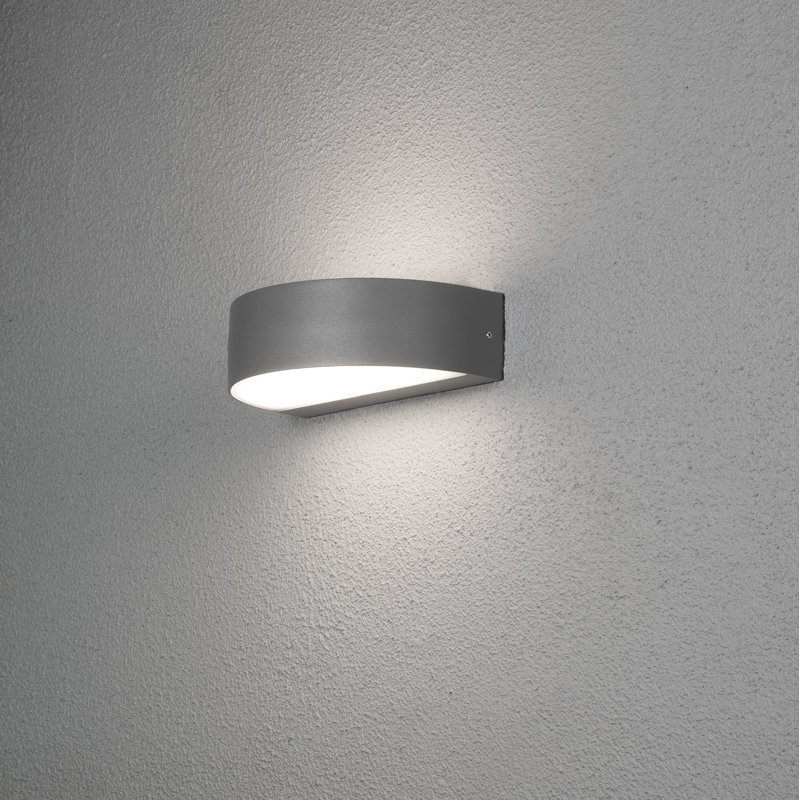 Monza Anthracite 18cm H Integrated LED Outdoor Sconce