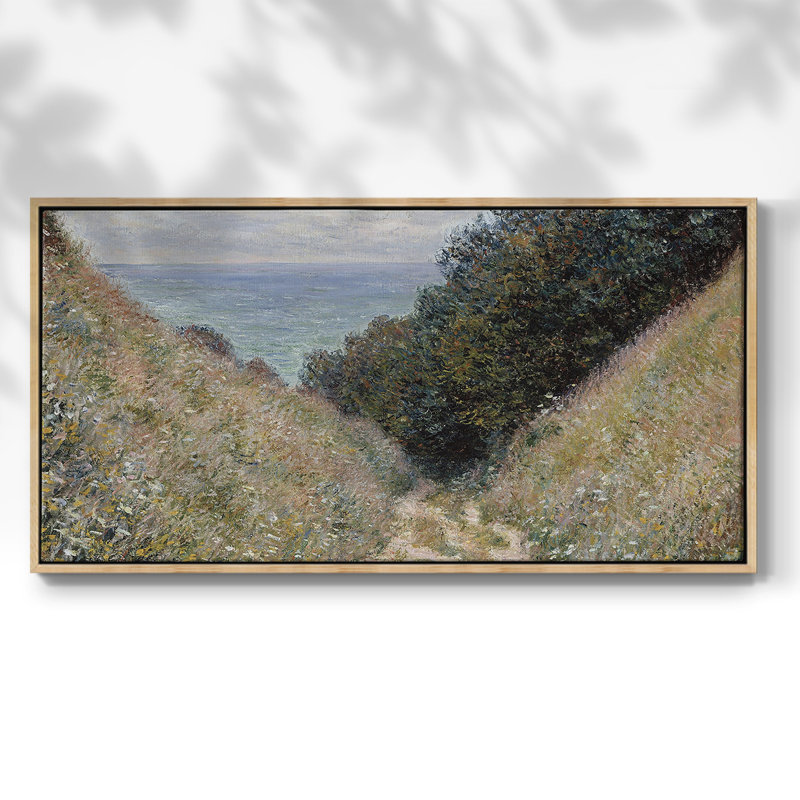 Série paysage -MXL- Toile tendue avec châssis encadré - Prêt à être accroché, Naturel, H 17 po x l 33 po