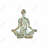 Zen attitude - Green Hobbies Poly Twill Throw for Home Decor