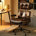 Black Frame/PU Leather Coffee Upholstery
