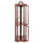 Lighted Corner Curio, Walnut, Adjustable Shelves (Bulb Not Included)
