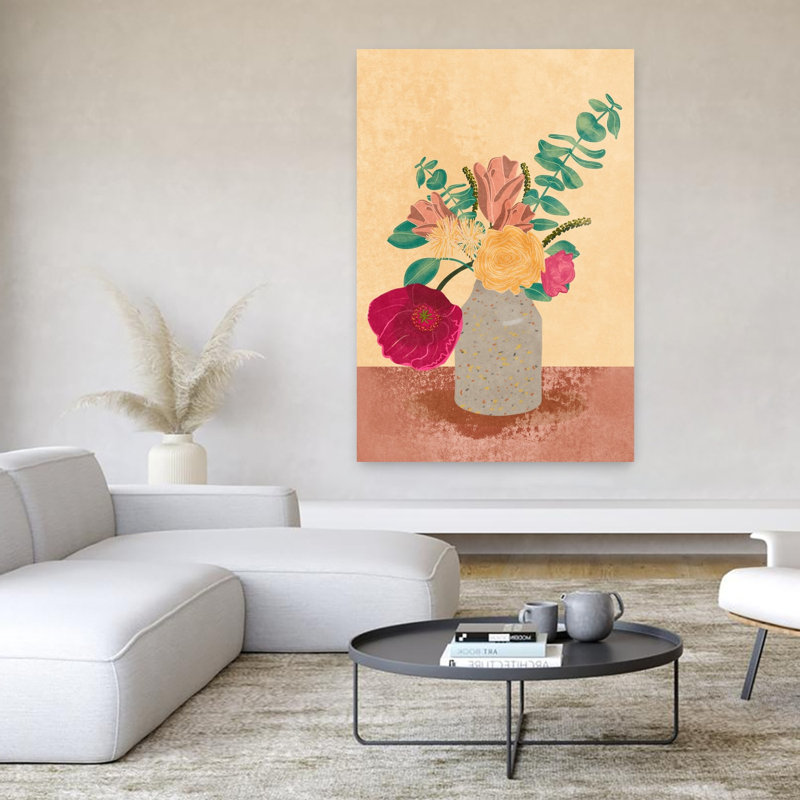 Art contemporain contemporain abstrait romantique, H 60 po x l 40 po