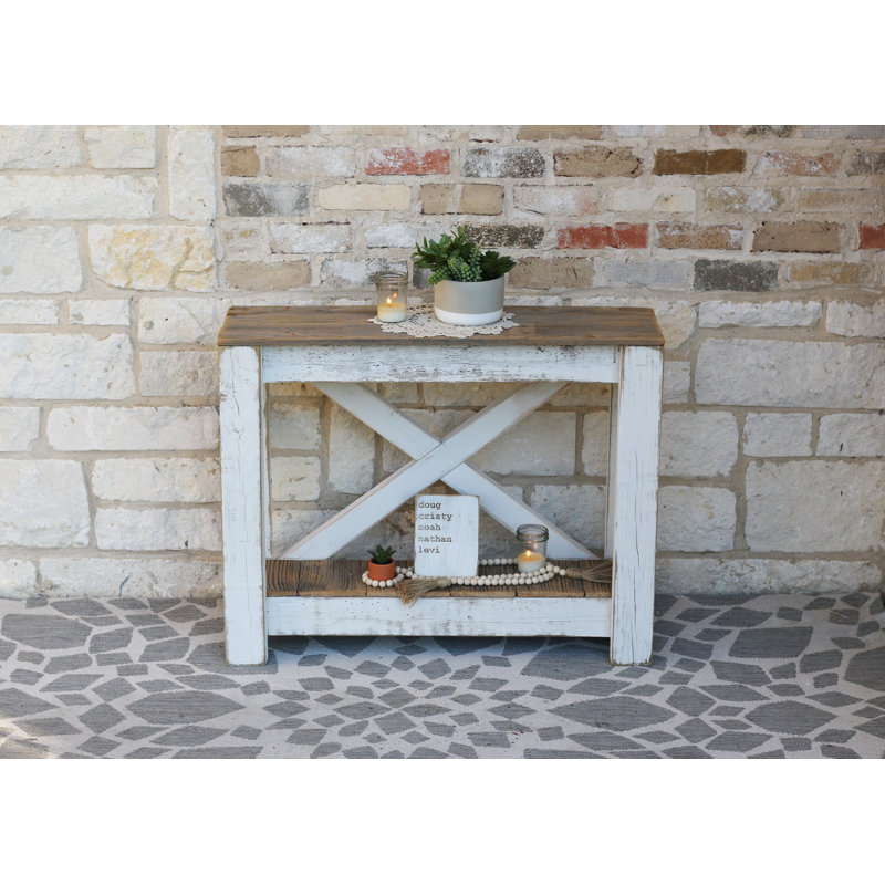 Fegan 36'' Solid Wood Console Table