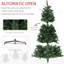 Arbre de Noël artificiel, arbre de Noël avec 1346 pointes de branches, ouverture automatique, décor des Fêtes avec base en acier-245793260