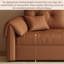 Canapé Mid-Century vintage en cuir Nappa avec structure en bois massif et acier au carbone-578534515