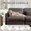 Upholstered 100 " Chenille Reclining Sectional