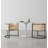 18.9'' H Upholstered Metal Armchair-67965635
