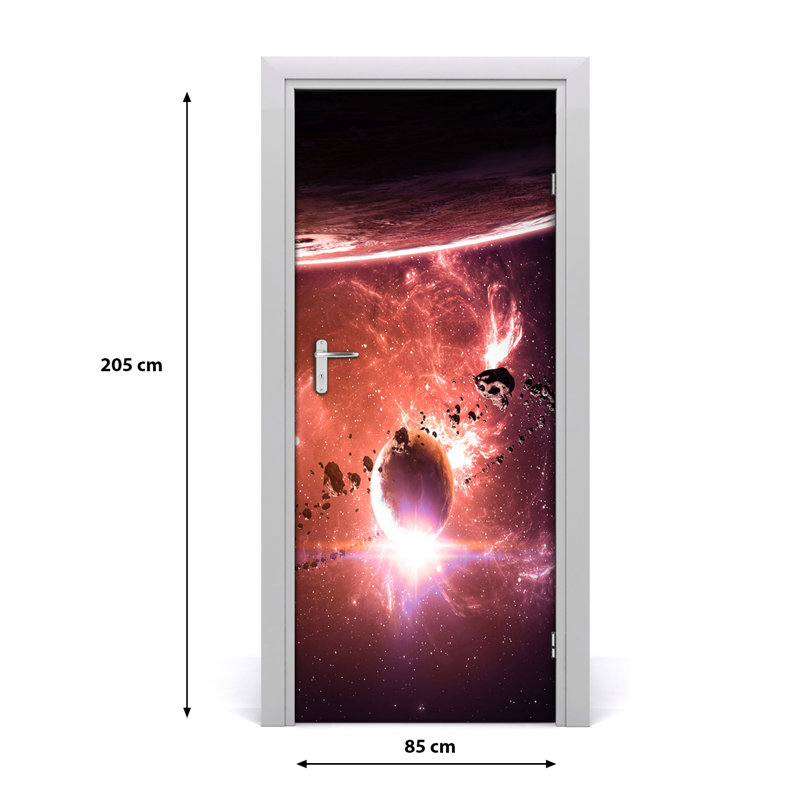 Galaxy Door Decal
