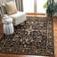 Brayton Oriental Handmade Wool Black Area Rug-2012916986