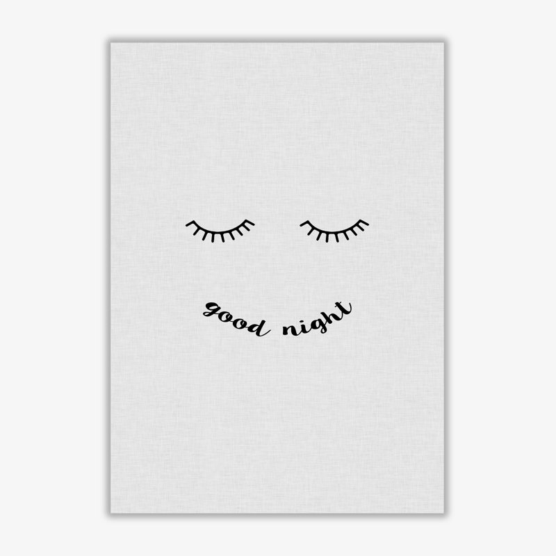 Good Night - Print, No Frame, 85 cm H x 60 cm W x 1 cm D