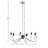 6-Light Metal Chandelier
