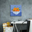 Toile épique «Orange nature morte» par Farida Zaman, 18 po x 18 po-1713046011