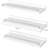 Floating Shelves, 3 Pcs, White/grey