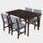 3 Piece Dining Table Set for 2, Modern Kitchen Table and Chairs, Dining Room Set-1865269150