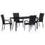 Garden Dining Set 5 Pcs PE Rattan-1226551890