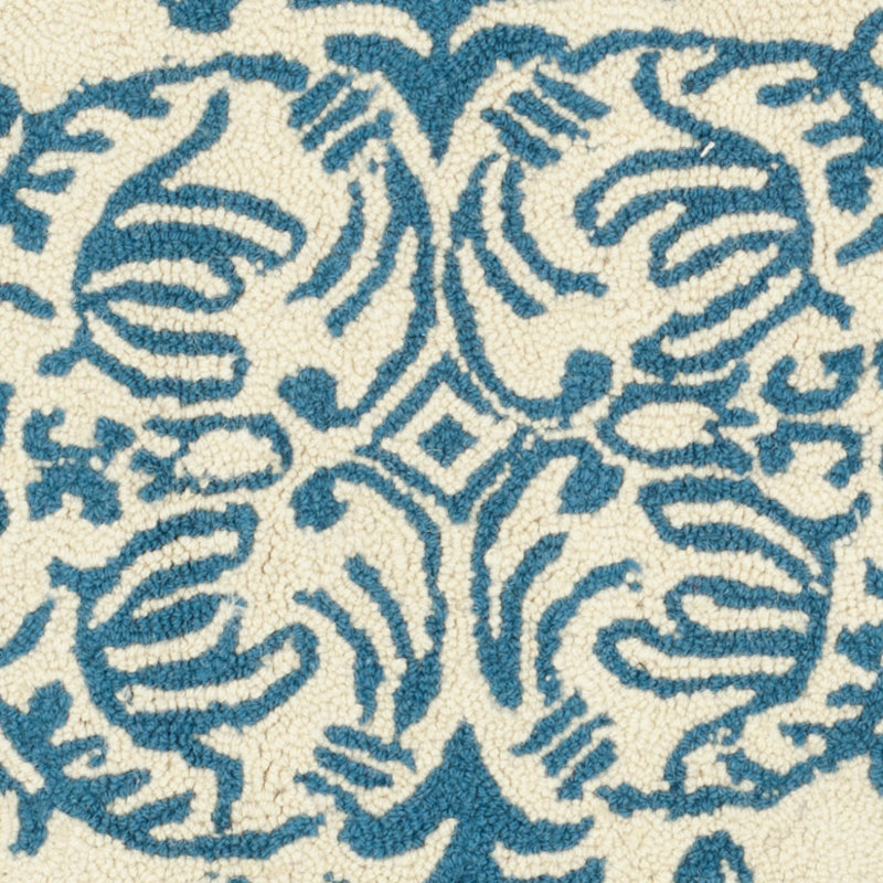 Daijah Hand Hooked Wool Pile Geometric Rug, Runner 2'6" x 10'