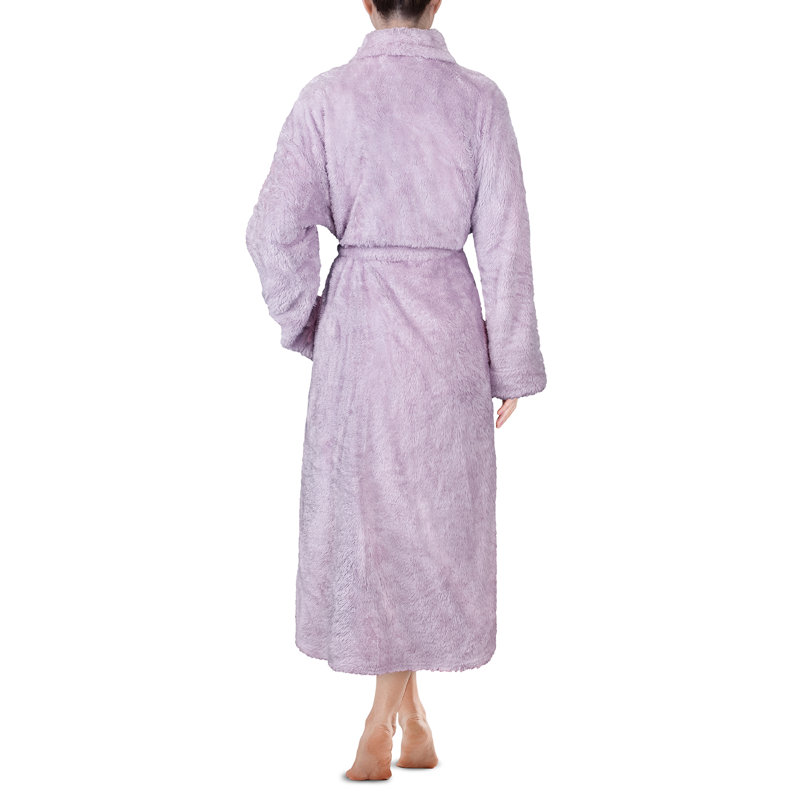 Peignoir en polaire pour femmes avec poches Lamartine, 2TG, Lavande