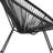 Helen Oval Woven Basket Papasan Bungee Lounge Chair - Indoor/Outdoor Furniture-2087140895